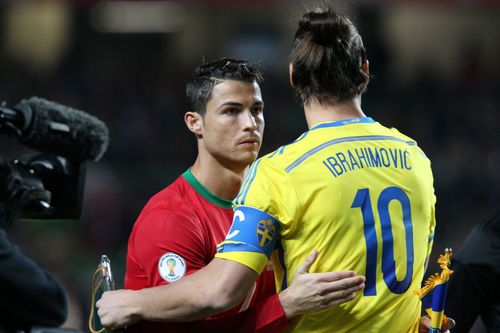 Cristiano Ronaldo and Zlatan Ibrahimovic