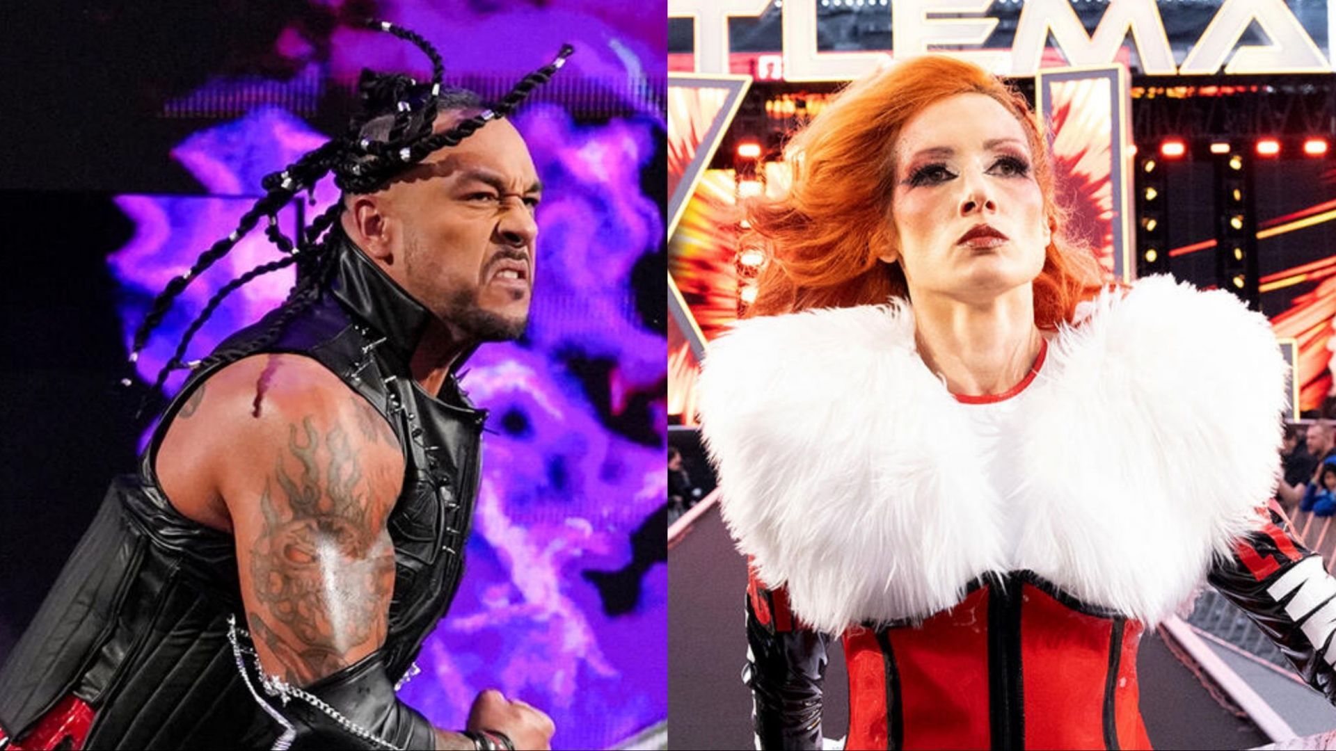 Damian Priest (left) and Becky Lynch (right) - (Photo credit: WWE.com)