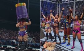 WWE रिंग में चैंपियन हुआ पिन; टेबल, चेयर और ड्रम से 10 रेसलर्स की हालत खराब, Survivor Series के पहले मैच में मची तबाही