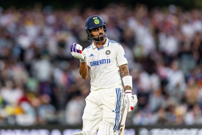 [In Picture] KL Rahul wears frustrated look after yet another rain interruption on Day 3 of BGT 2024-25 3rd Test