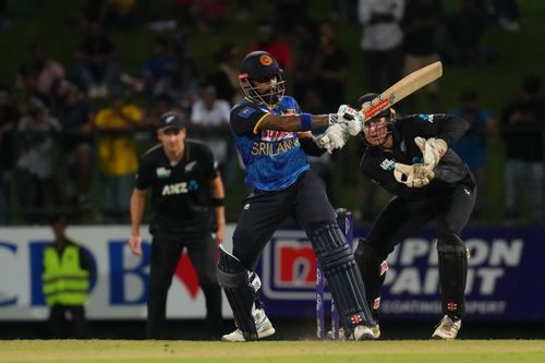 Kusal Mendis plays a shot. (Credits: Getty)