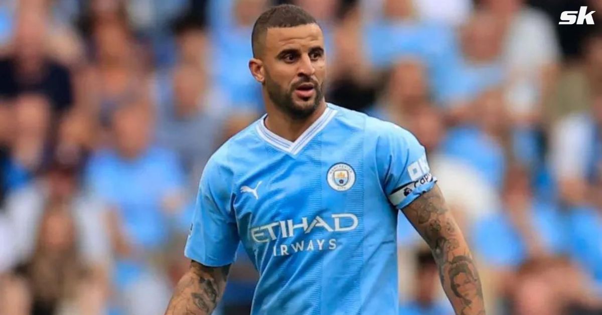 Kyle Walker received a hilarious message from Rasmus Hojlund (not in picture) after the Manchester Derby