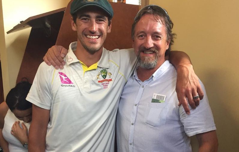 Mitchell Starc with his father Paul Starc. Source: @cratssnr/Instagram