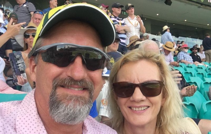 Liz Starc with her late husband Paul Starc. Source: @lizkiwi/Instagram