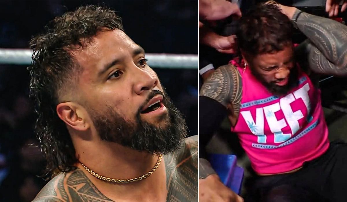 Jey Uso was mysteriously attacked during the recent episode of RAW. [Image credits: WWE.com &amp; X]