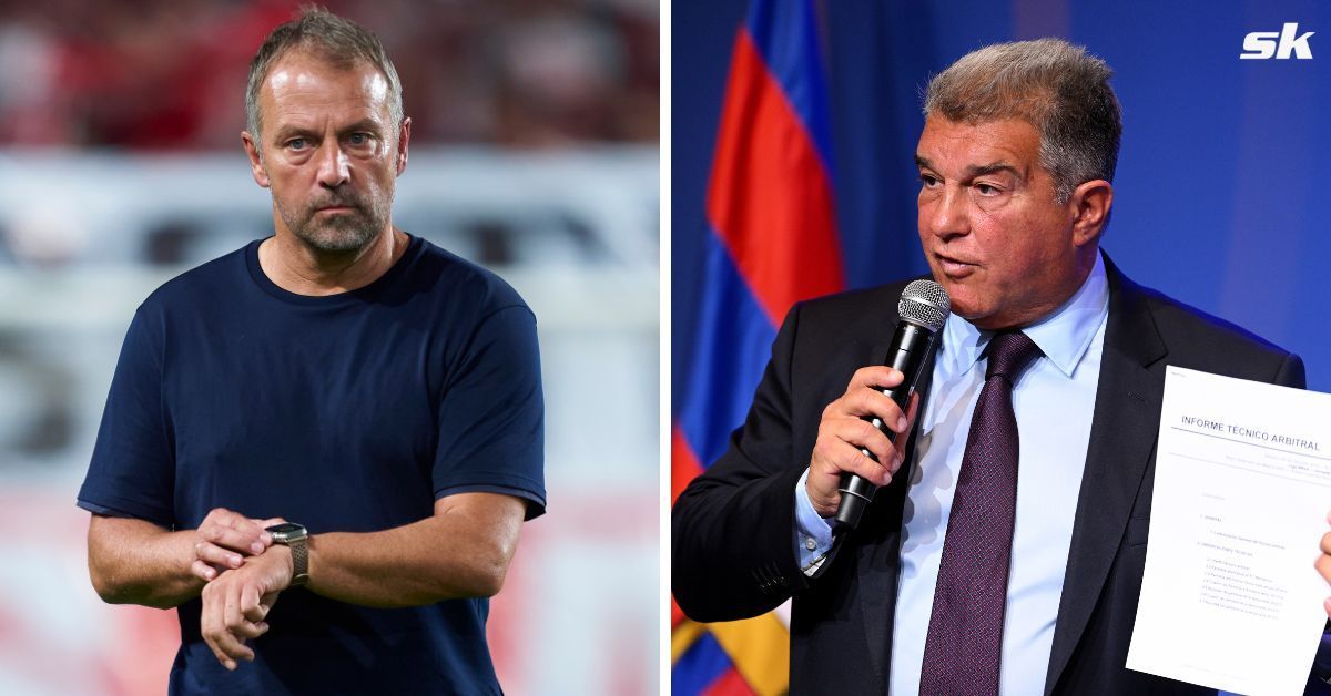     Hansi Flick and Joan Laporta