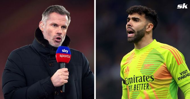 “It has to stop” - Jamie Carragher explains what Arsenal goalkeeper David Raya must be banned from doing after 5-1 win over Crystal Palace