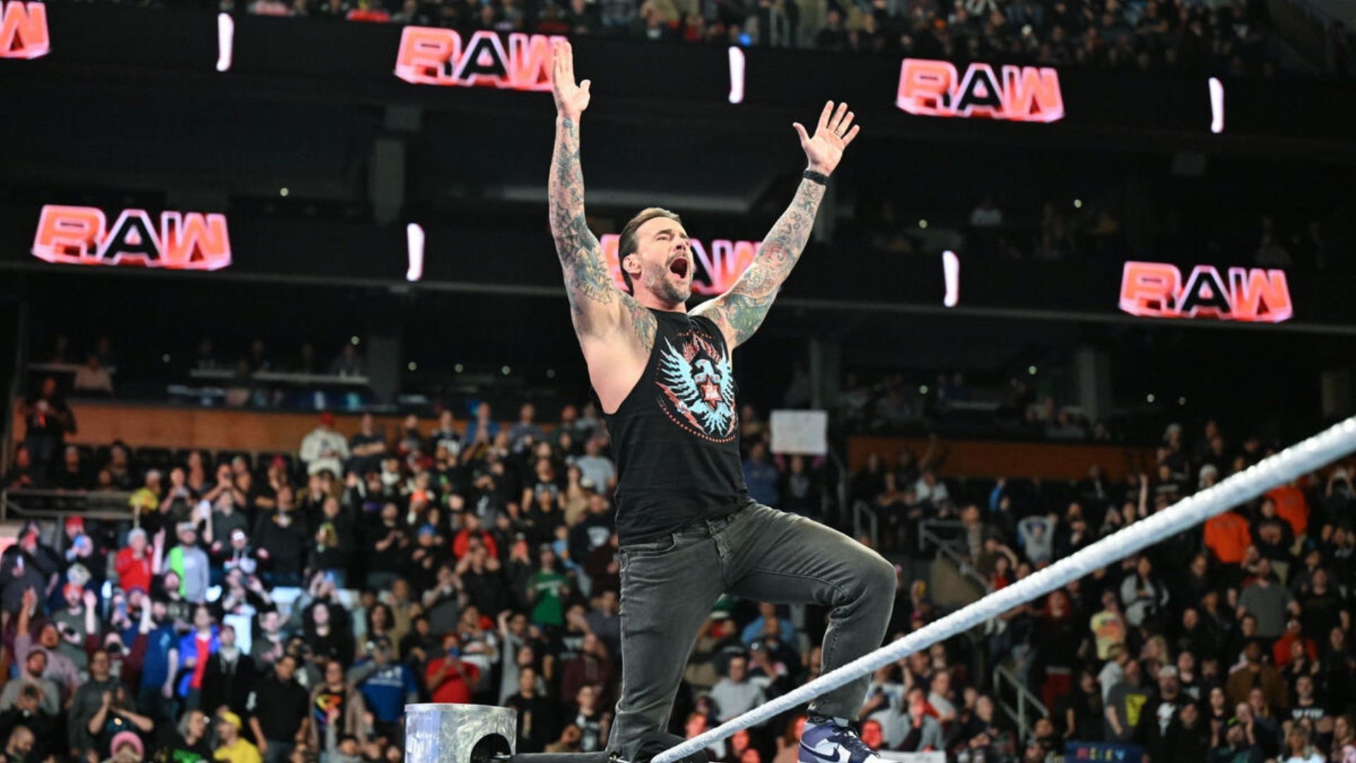 CM Punk as seen on RAW (Image via WWE.com).