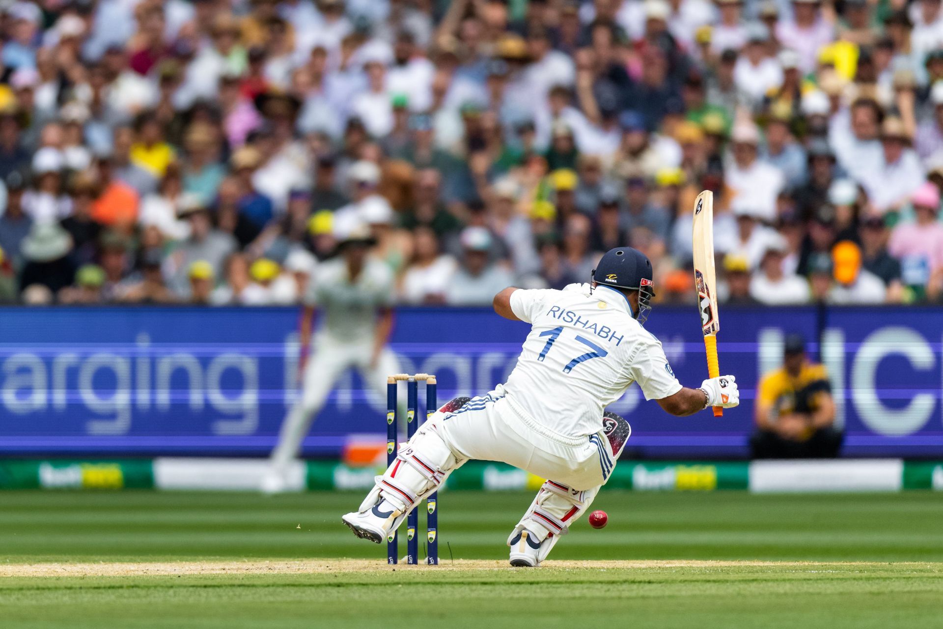 Rishabh Pant missed the ball when he tried a scoop shot earlier in his innings. [P/C: Getty]