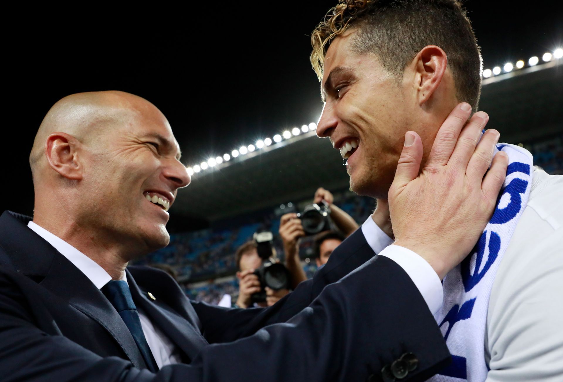 Zinedine Zidane and Cristiano Ronaldo