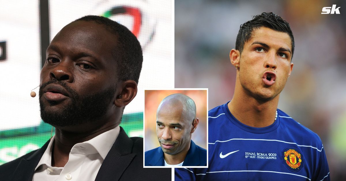 L to R: Louis Saha, Thierry Henry and Cristiano Ronaldo (All images sourced from Getty)