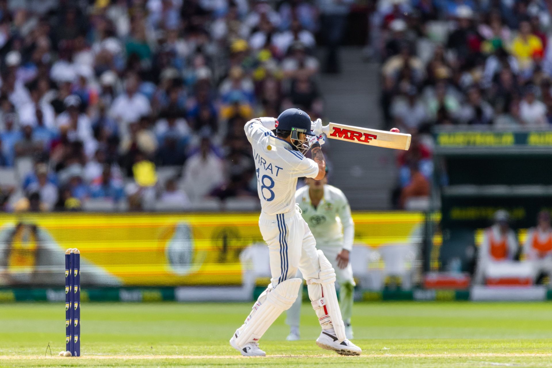 Virat Kohli in action against Australia at the Melbourne Cricket Ground [Source: Getty]