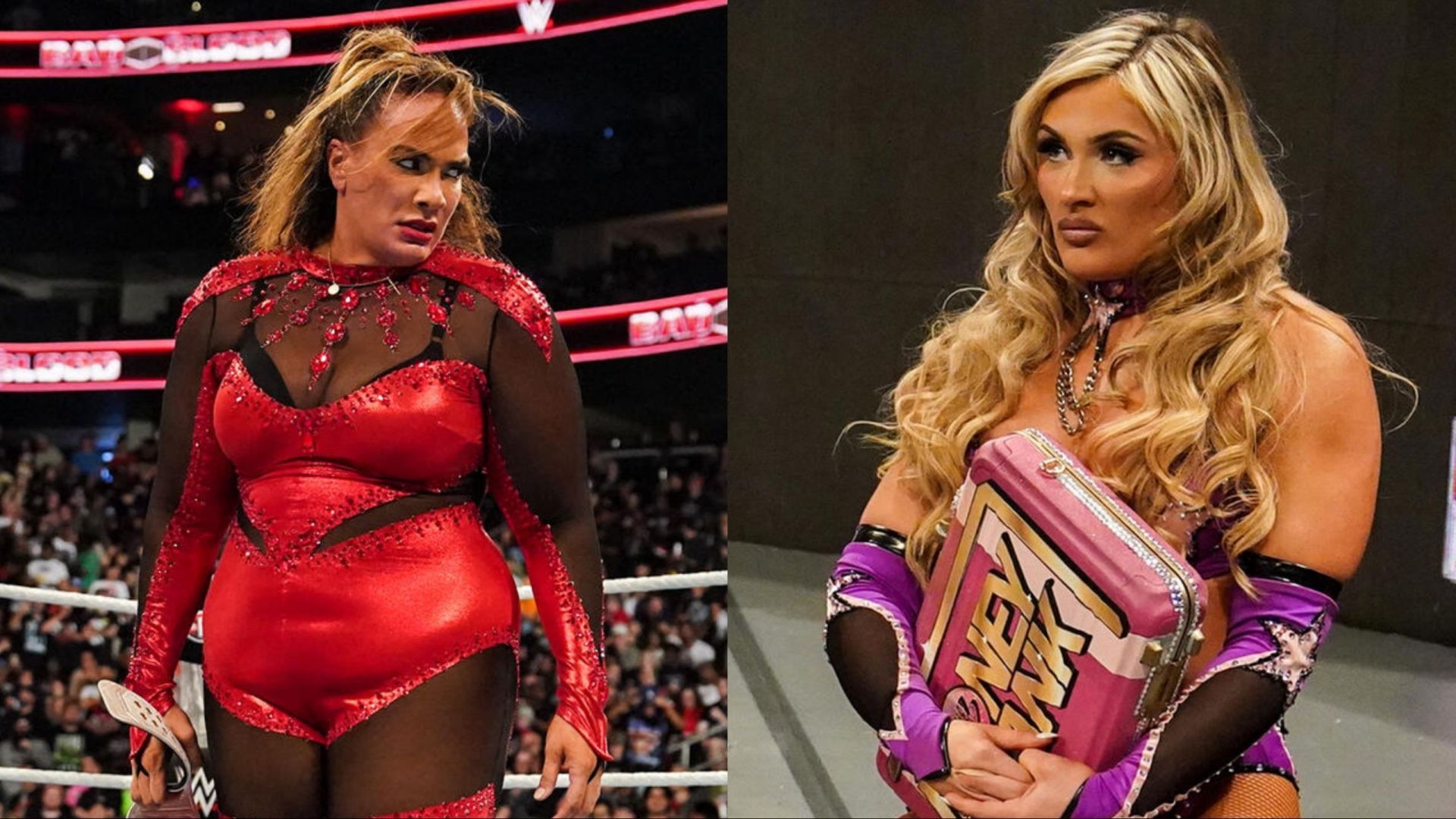 Nia Jax (left) and Tiffany Stratton (right) - Photo credit: WWE.com