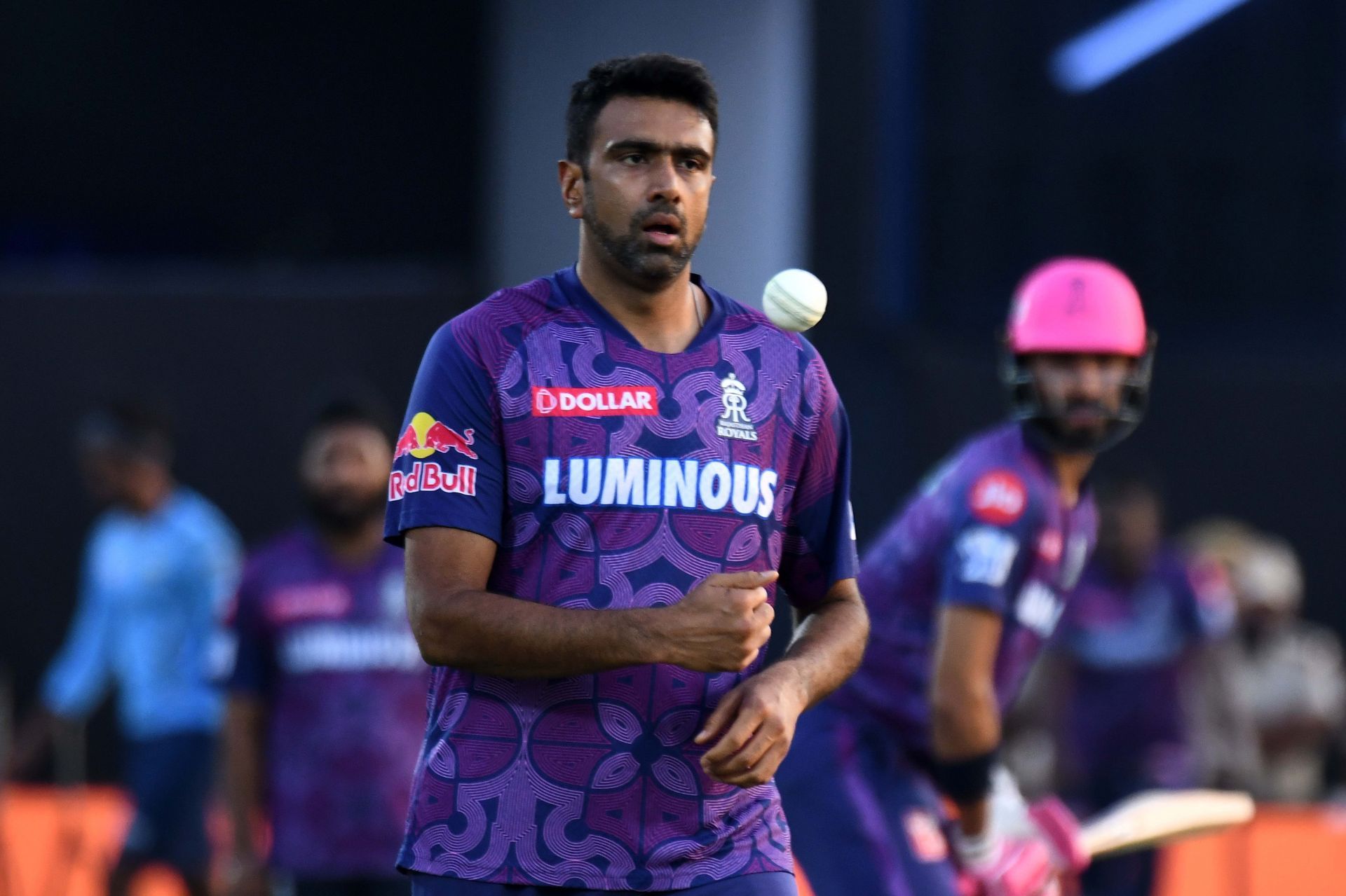 Ravichandran Ashwin in action for the Rajasthan Royals. He was acquired by the Chennai Super Kings in the recent auction [Source: Getty]