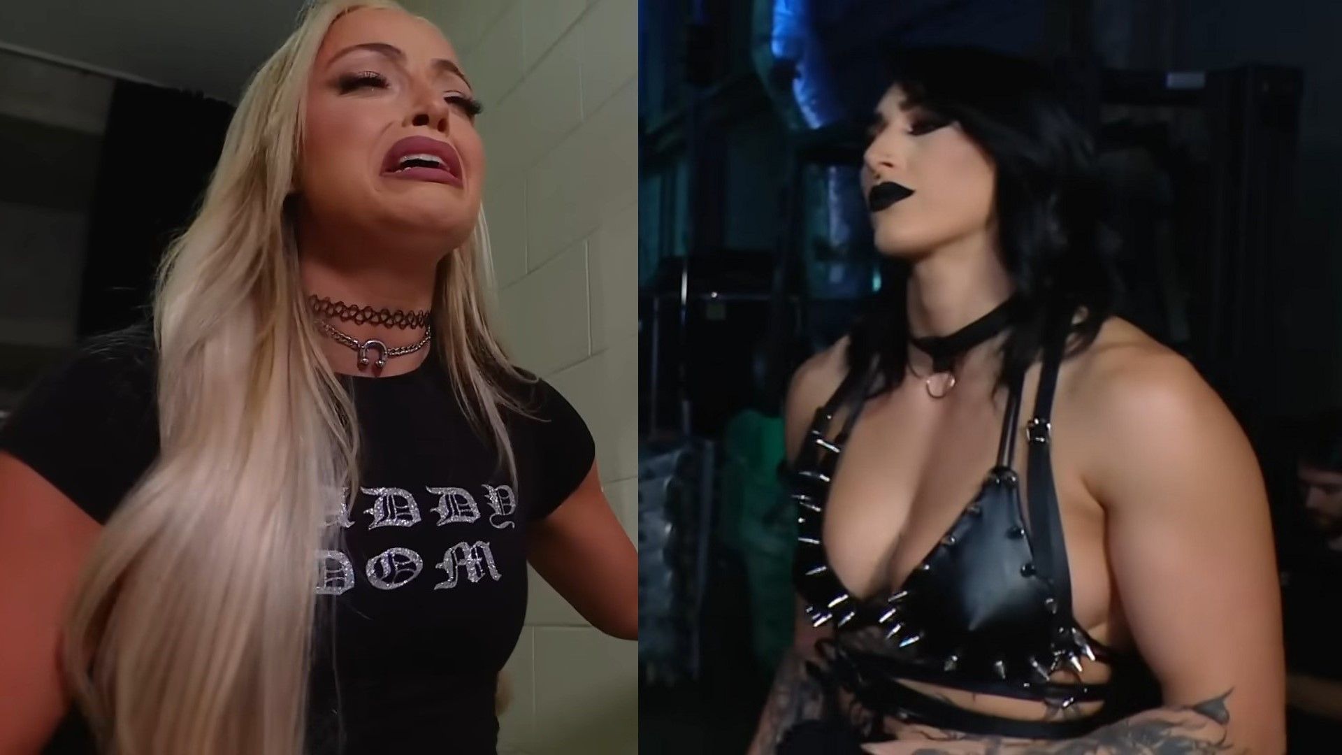 Liv Morgan (left( &amp; Rhea Ripley (right) [Images via WWE