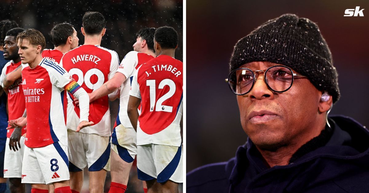 Ian Wright has criticised an Arsenal player during Wednesday&rsquo;s game