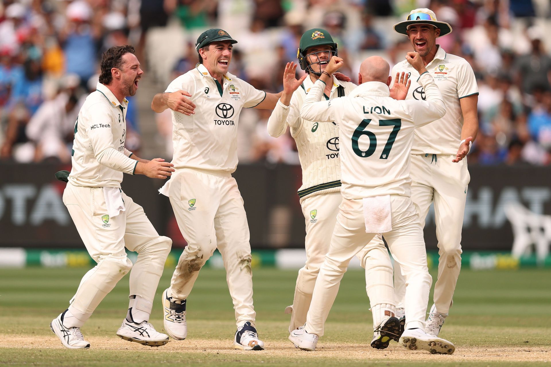 [Watch] Nathan Lyon traps Mohammed Siraj LBW as Australia clinch 184