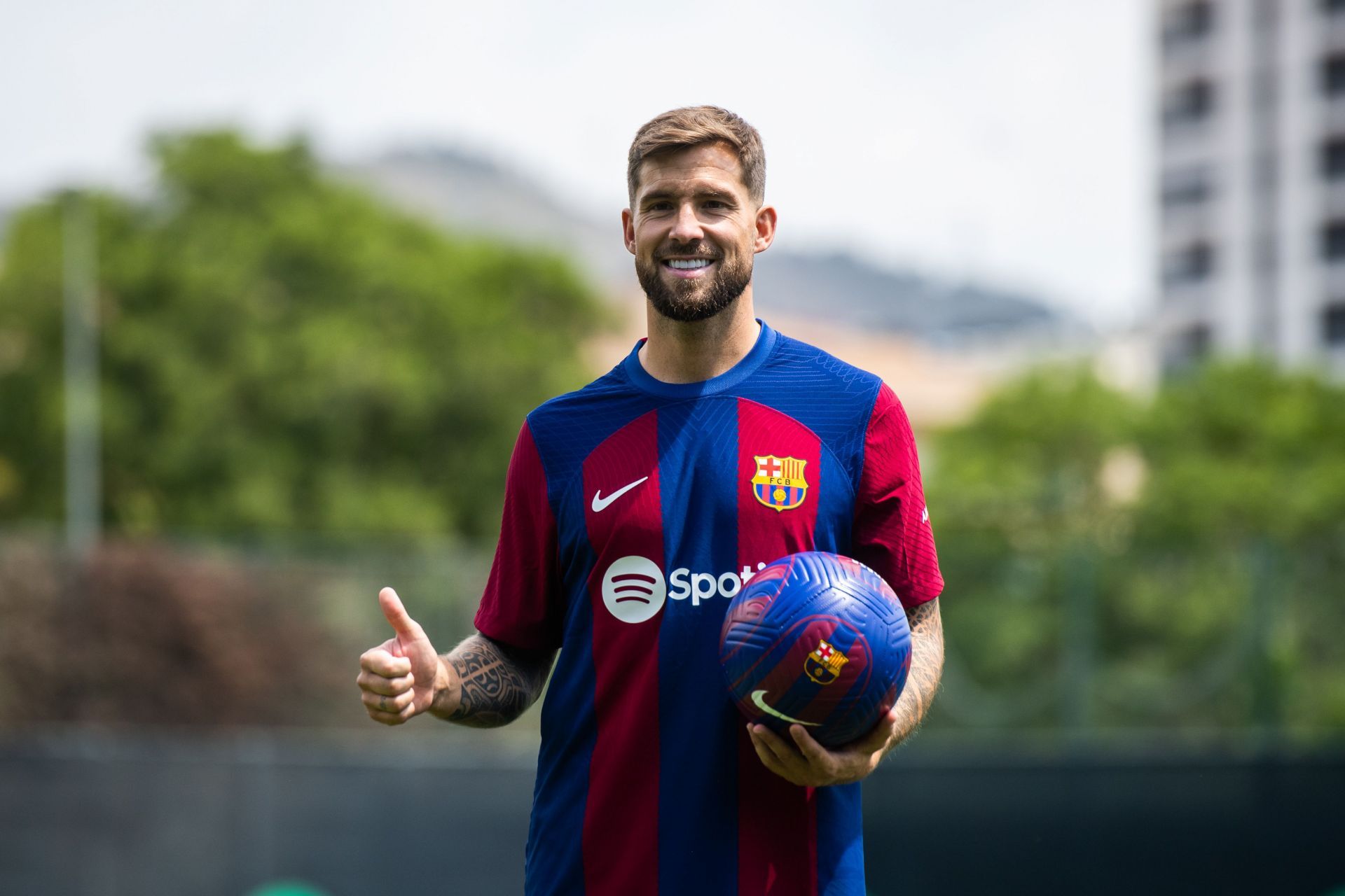 Inigo Martinez Presentated As New Player Of FC Barcelona - Source: Getty