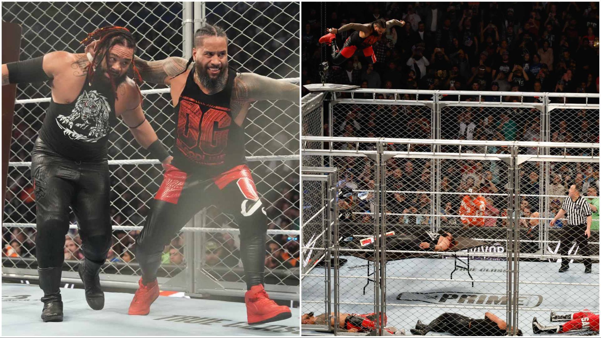 Jimmy Uso in action at WWE Survivor Series: WarGames