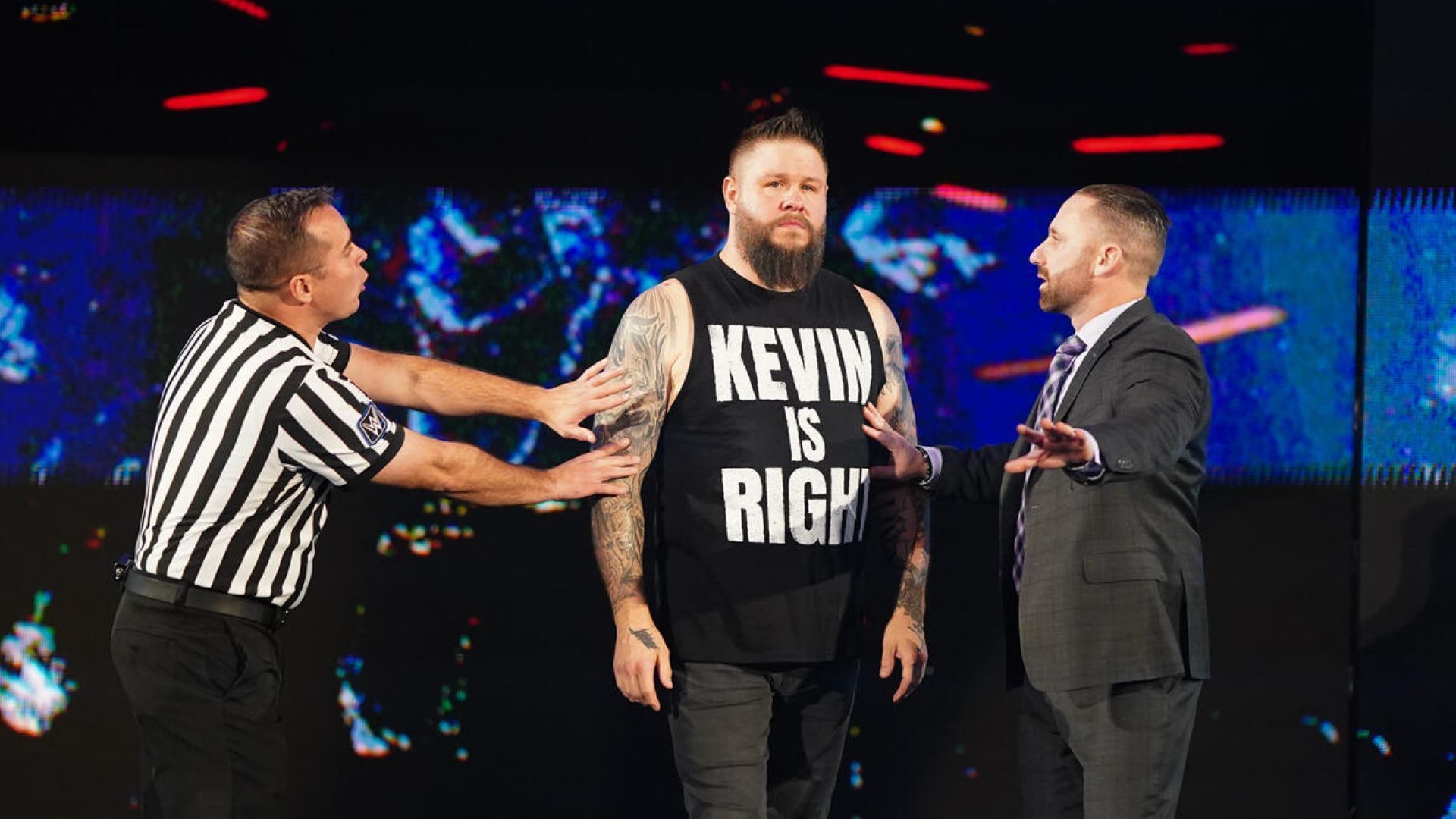 Several people are to blame in the ongoing drama between Cody Rhodes, Kevin Owens, and Roman Reigns. (Image Credit: WWE.com).