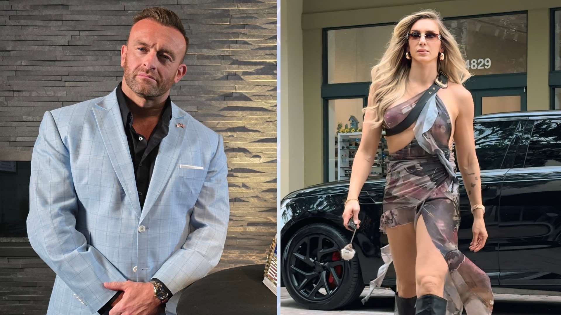 Nick Aldis could announce some big signings on WWE SmackDown [Credit: Nick Aldis on X &amp; Charlotte Flair on X]