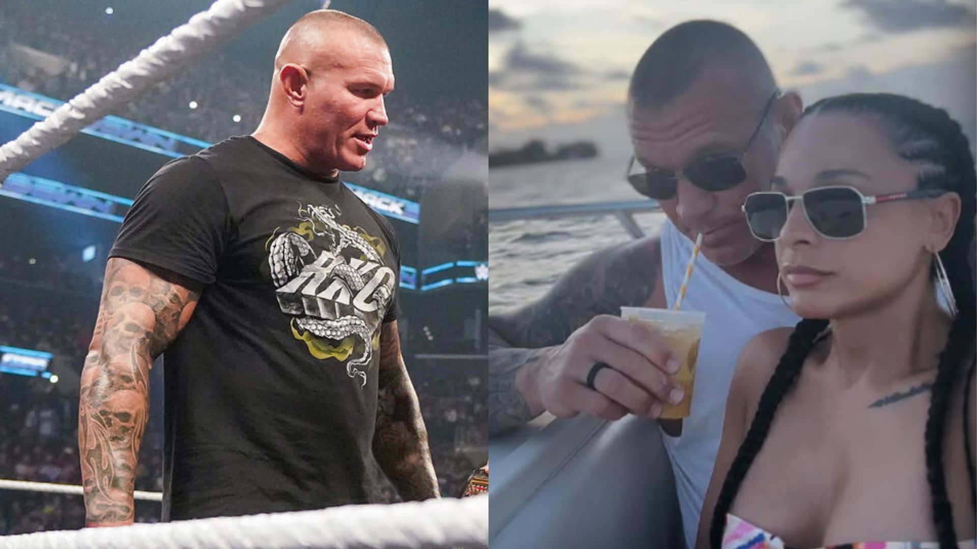 Randy Orton is enjoying his time off with his family (Image Credits: WWE.com and Kim Orton on Instagram)