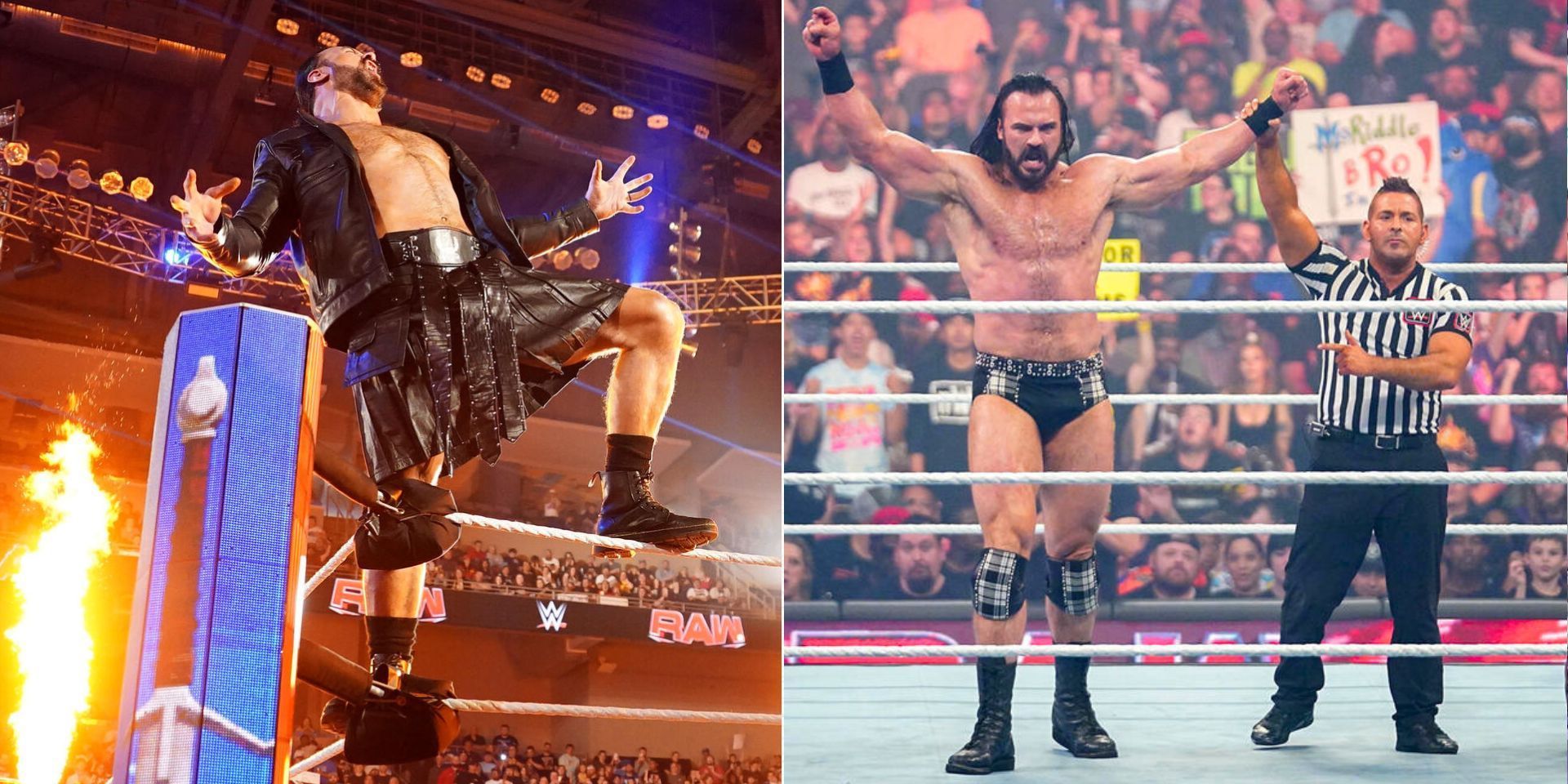 Drew McIntyre made is in-ring return (Images via WWE.com)