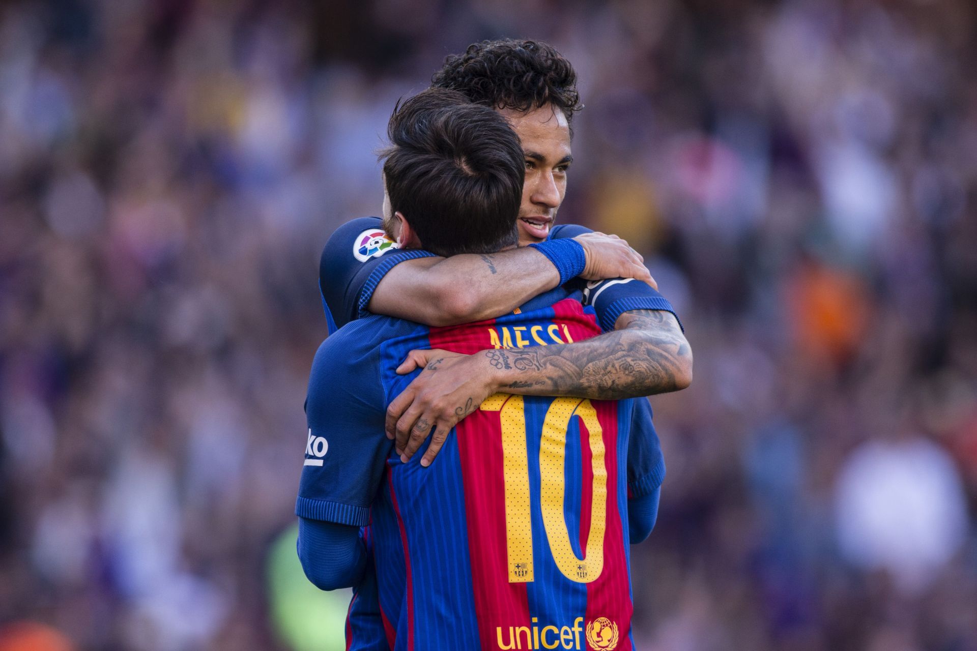 Neymar Jr and Messi - Source: Getty