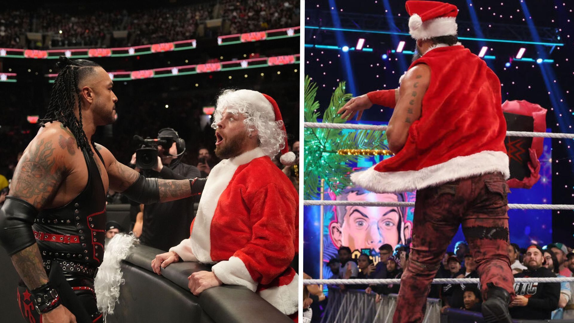 A few WWE Superstars dressed the part for the Holiday season [Image Credits: WWE.com]