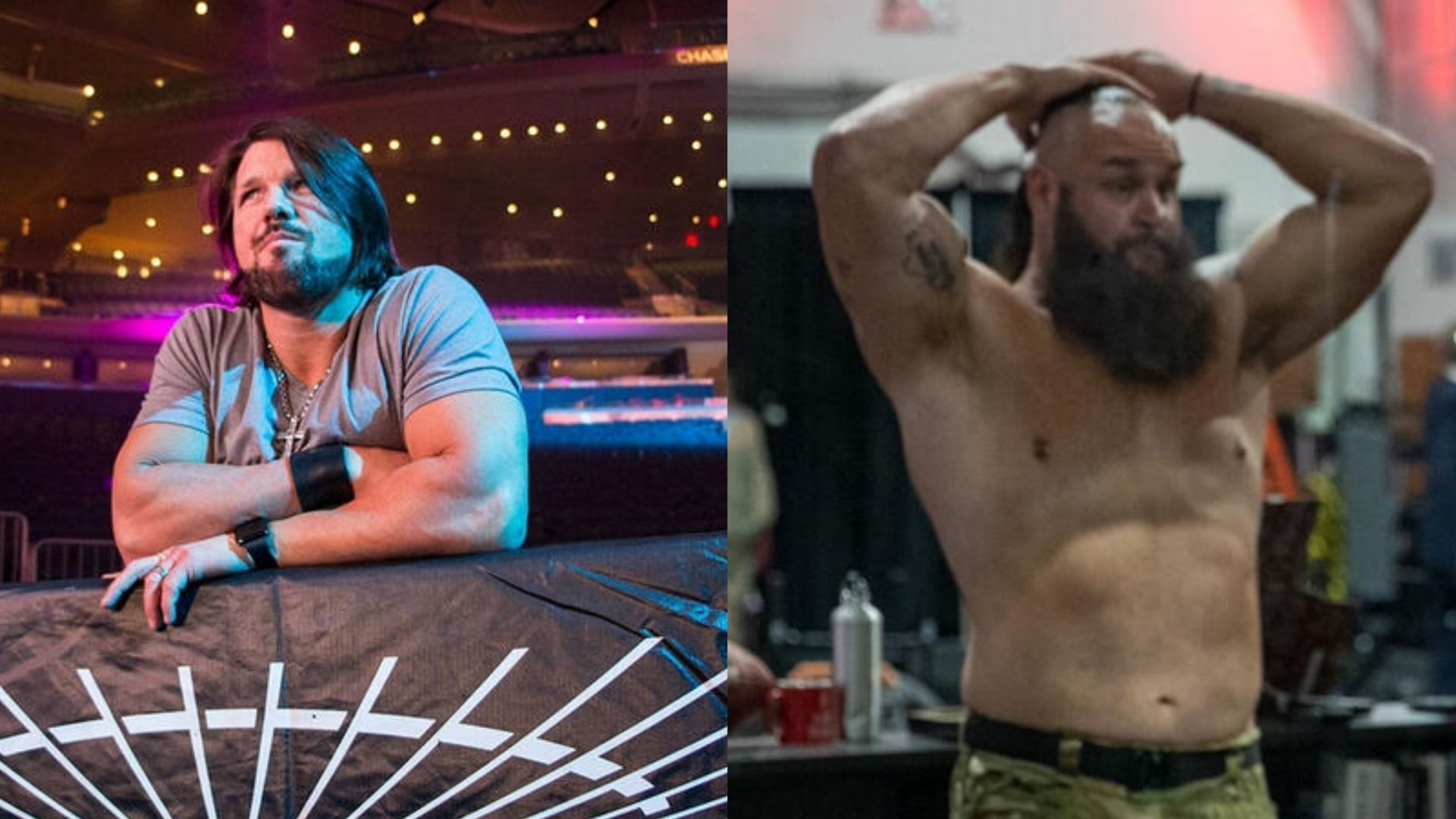 AJ Styles and Braun Strowman! (pics from WWE.com)