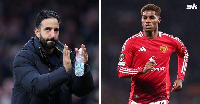 Manchester United boss Ruben Amorim responds when asked if it was mistake to leave Marcus Rashford out of squad after 4-3 loss to Spurs