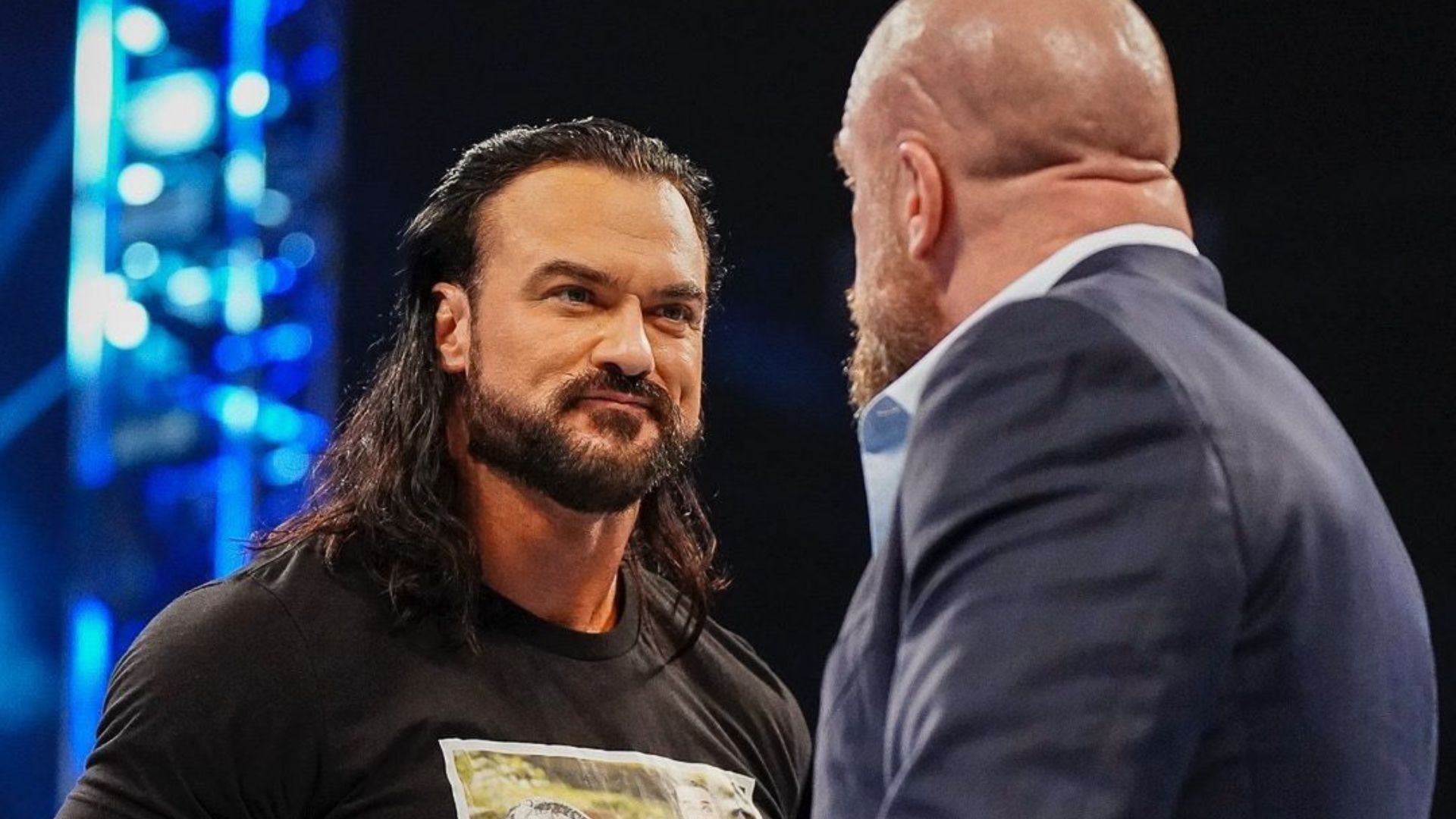 Drew McIntyre and WWE CCO Triple H, Feb. 2024 [Photo credit: McIntyre