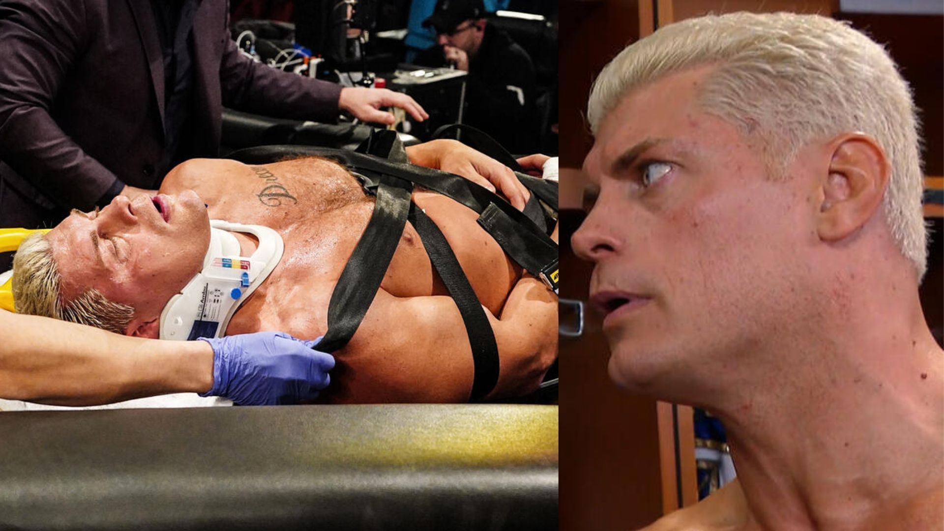 Cody Rhodes was hospitalized last night. (Images via WWE.com)