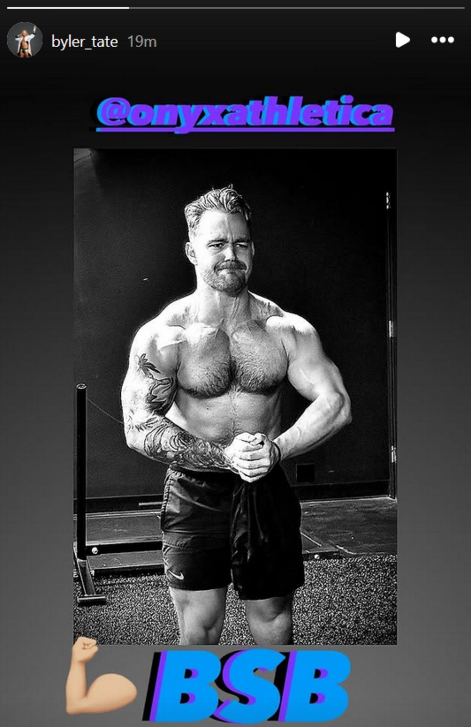 Screenshot of Tyler Bate&#039;s post to Instagram Stories (Photo Credit: Tyler Bate on Instagram)