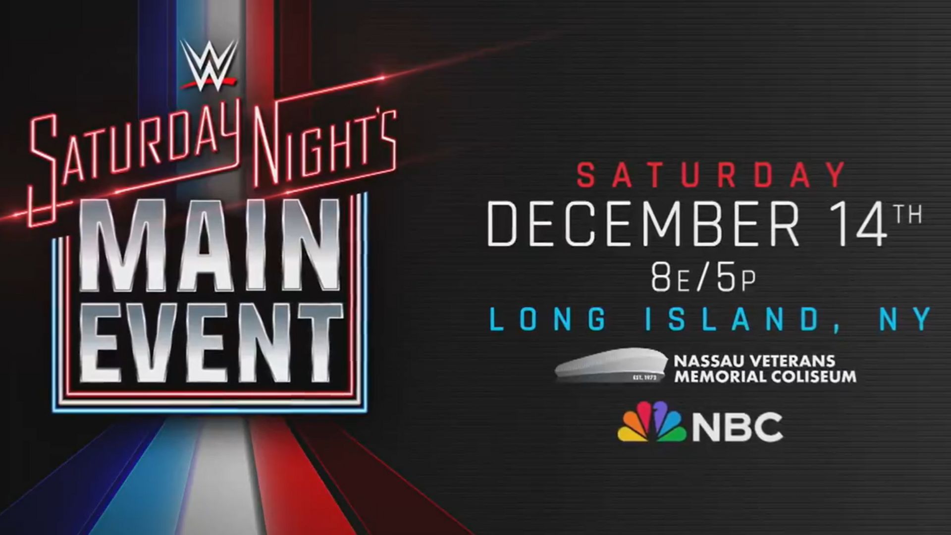 The official banner for WWE Saturday Night