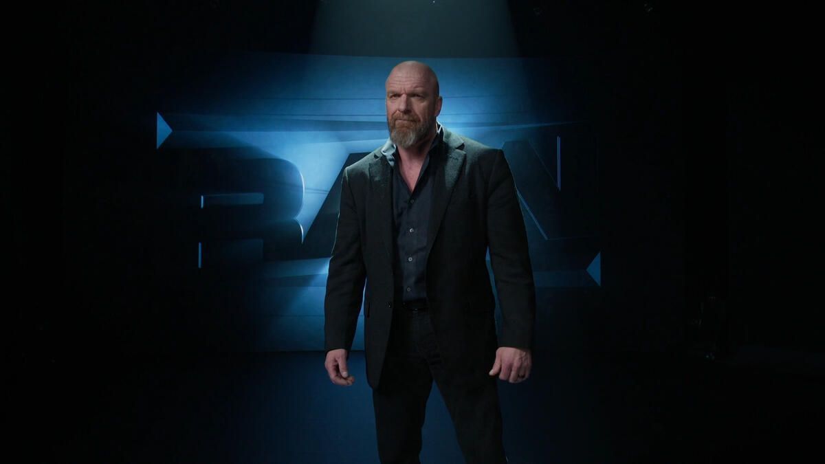 Triple H unveiled the new RAW on Netflix logo (Pic Courtesy: WWE.com)