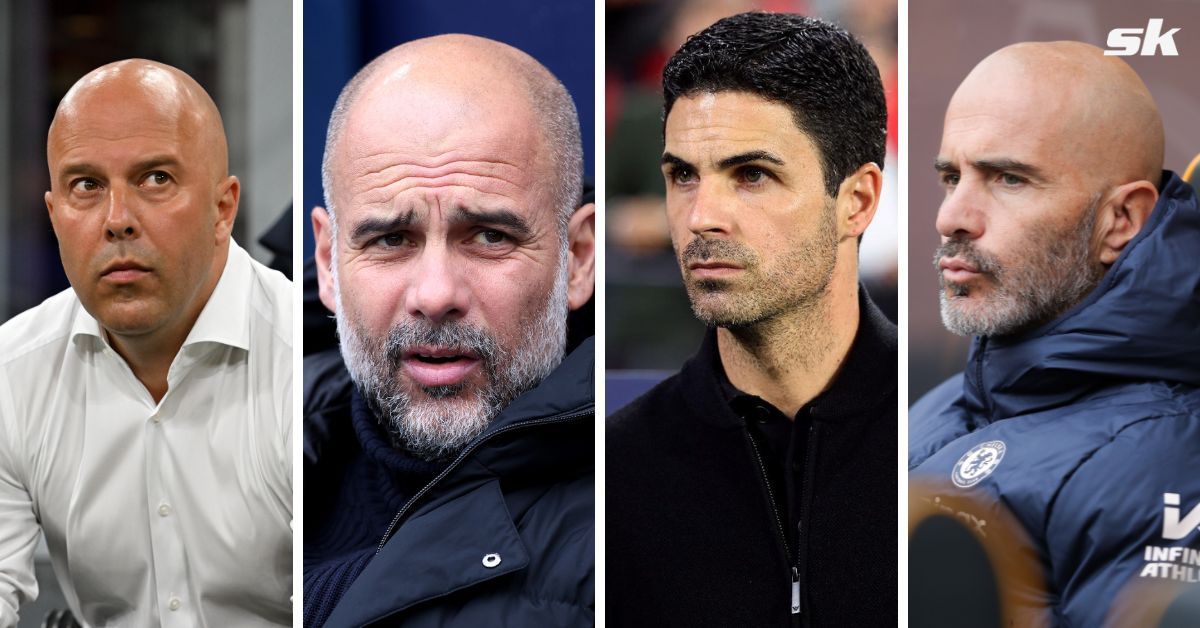 Arne Slot, Pep Guardiola, Mikel Arteta and Enzo Maresca