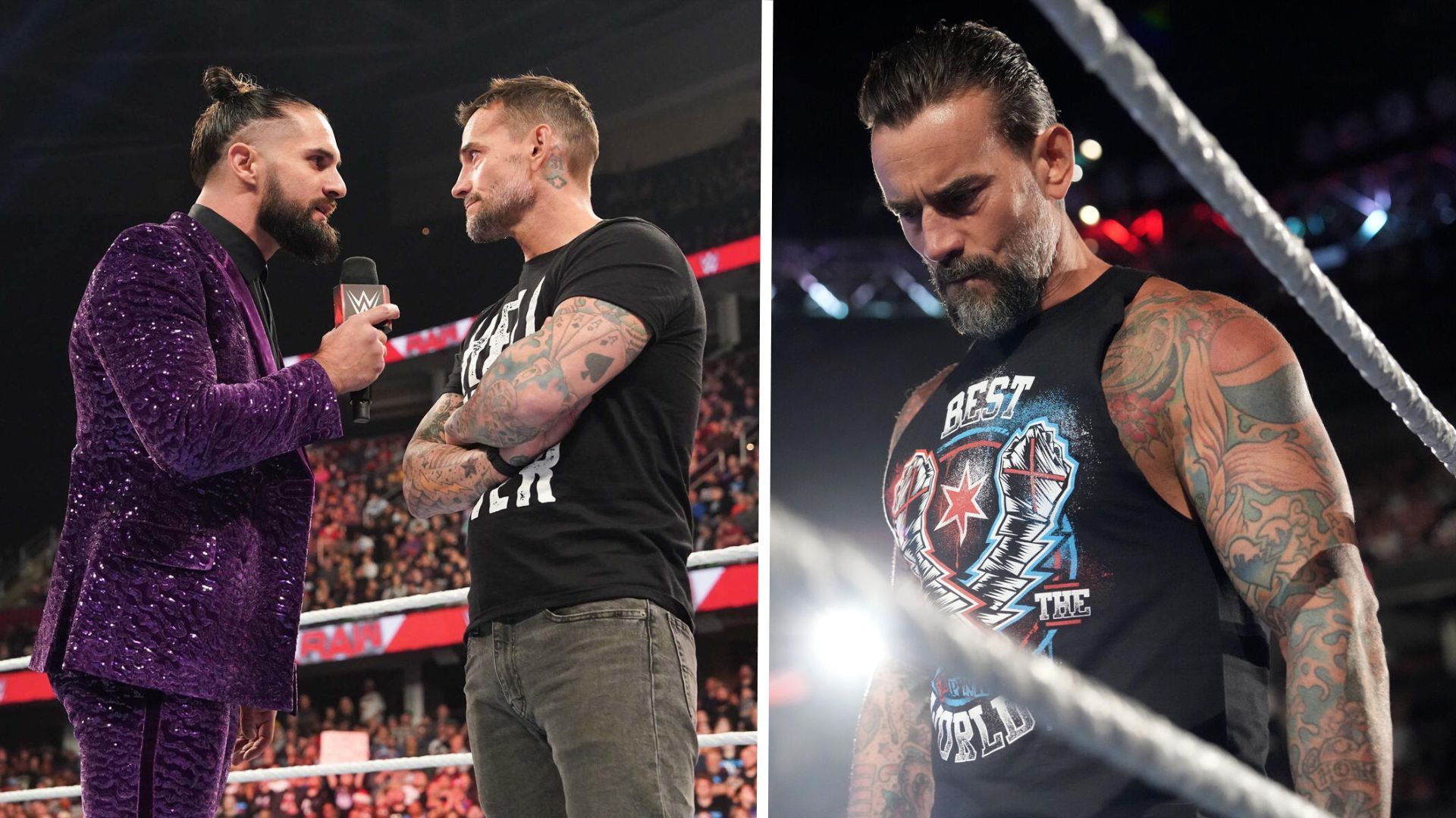 Seth Rollins and CM Punk will have their long-awaited match next week [Image Credits: WWE.com]