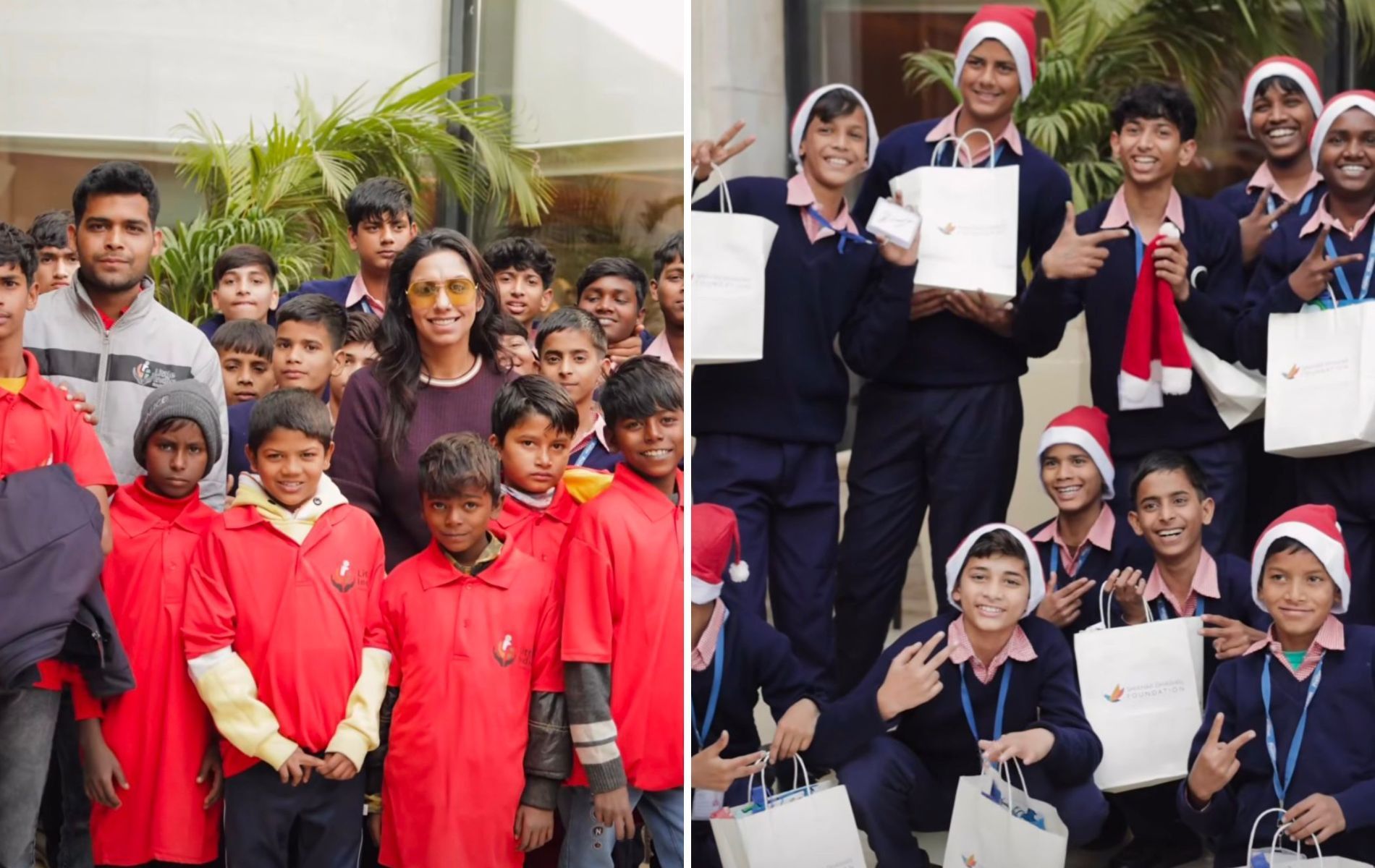 Shikhar Dhawan Foundation hosted a special function for various NGO kids on Christmas. (Pics: Instagram/shikhardhawan.foundation).