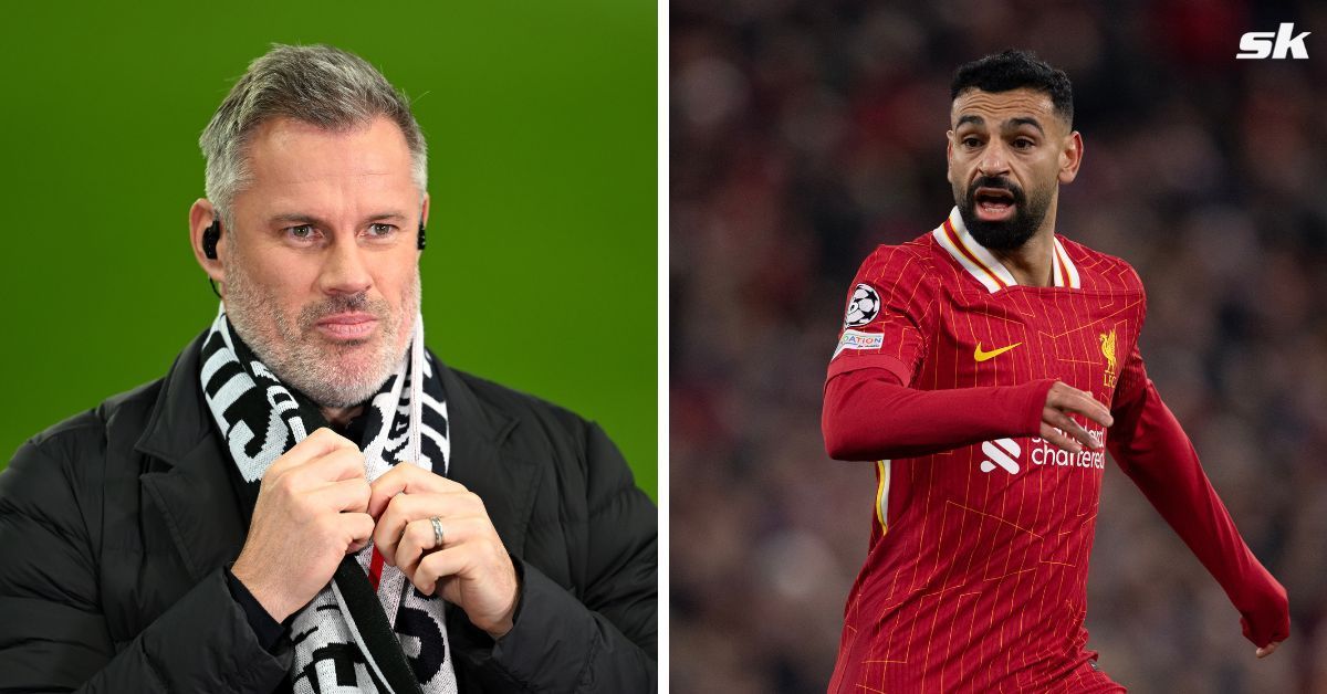 Jamie Carragher and Mohamed Salah