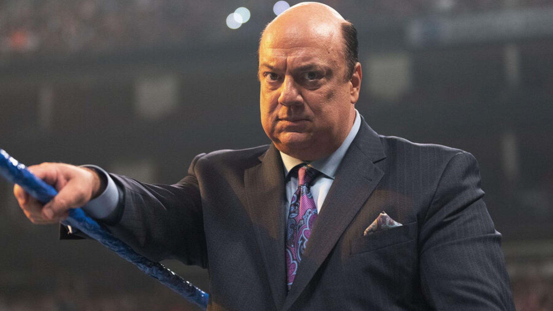 Heyman is currently aligned with Roman Reigns on SmackDown. [Image credit: WWE.com]