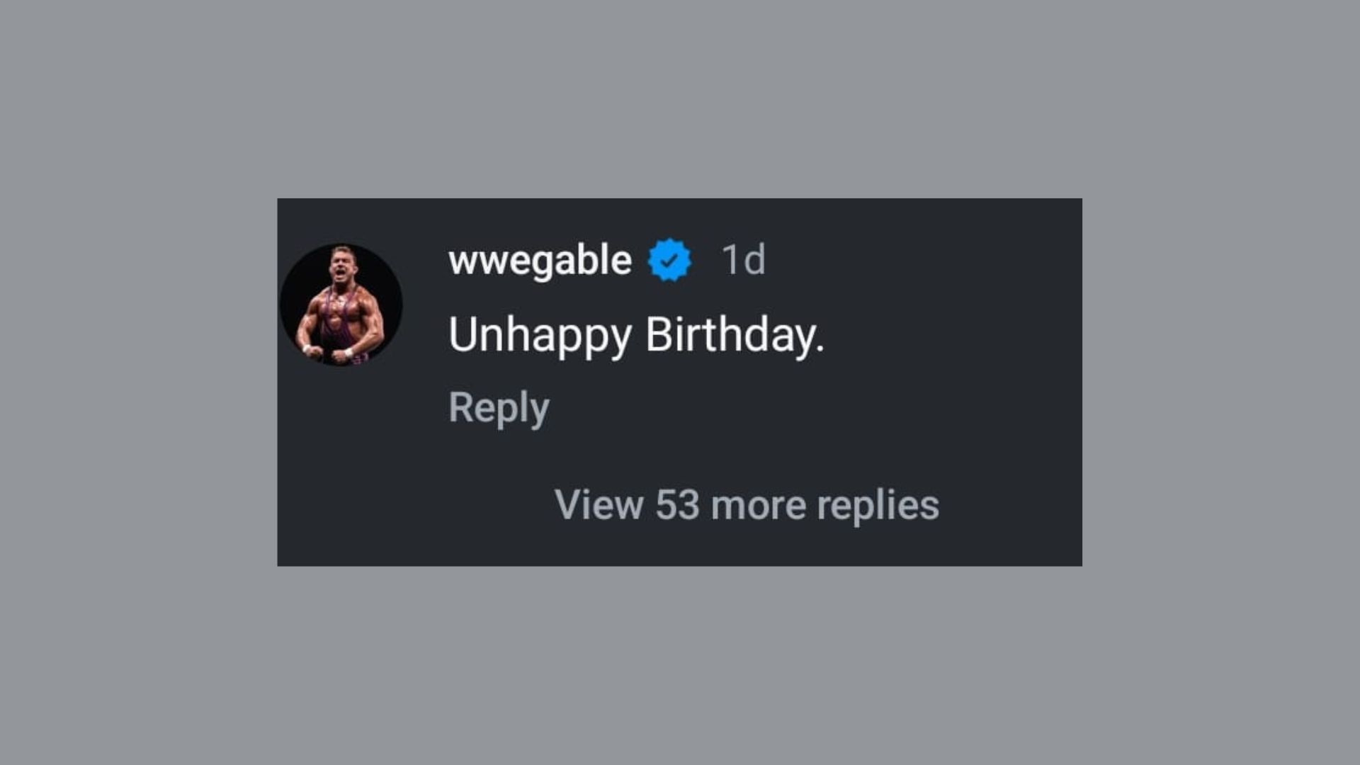 Chad Gable&#039;s comment (Image via @otis_wwe on Instagram)