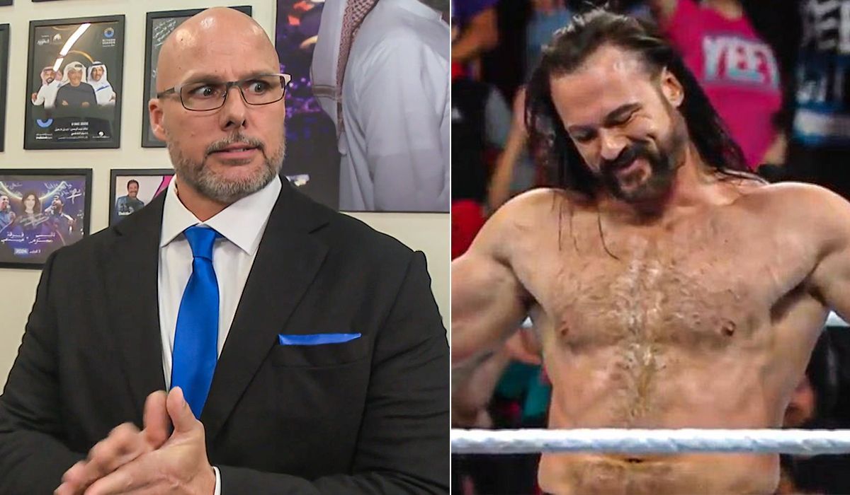 Adam Pearce might soon punish Drew McIntyre for his actions. [Image credits: WWE.com &amp; Twitter]