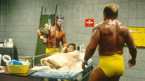 Macho Man, Ms. Elizabeth, and Hulk Hogan. (Image credits: wwe.com)