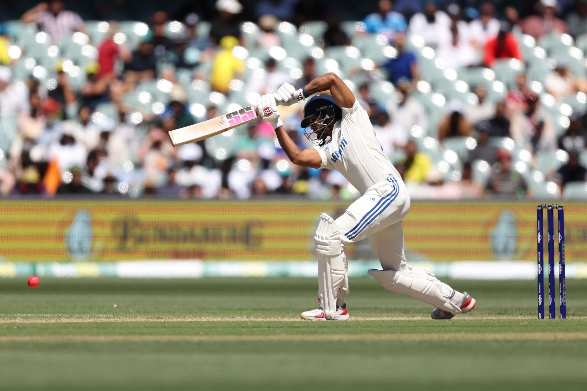 Nitish Kumar Reddy has batted either at No. 7 or No. 8 in his four Test innings. [P/C: Getty]