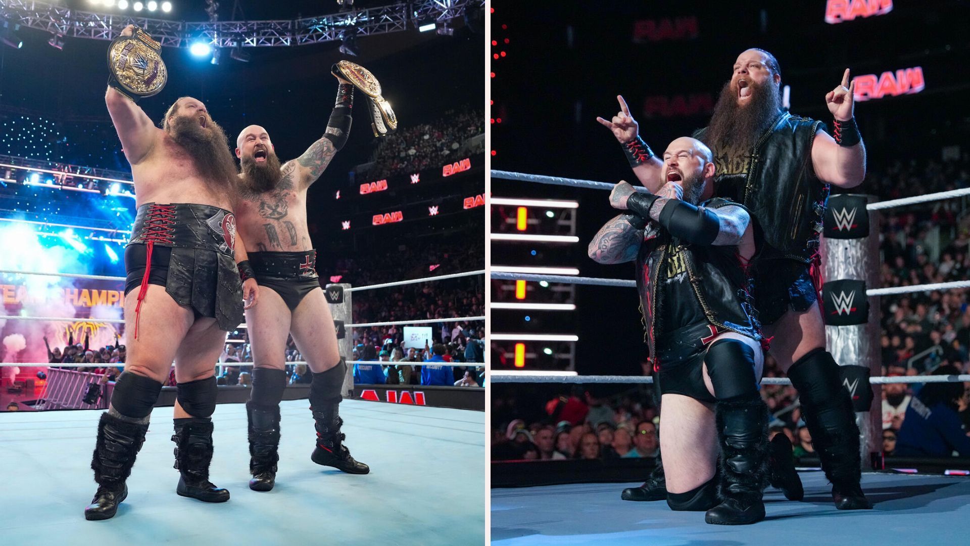 The War Raiders on Monday Night RAW (Pictures Courtesy: WWE.com)