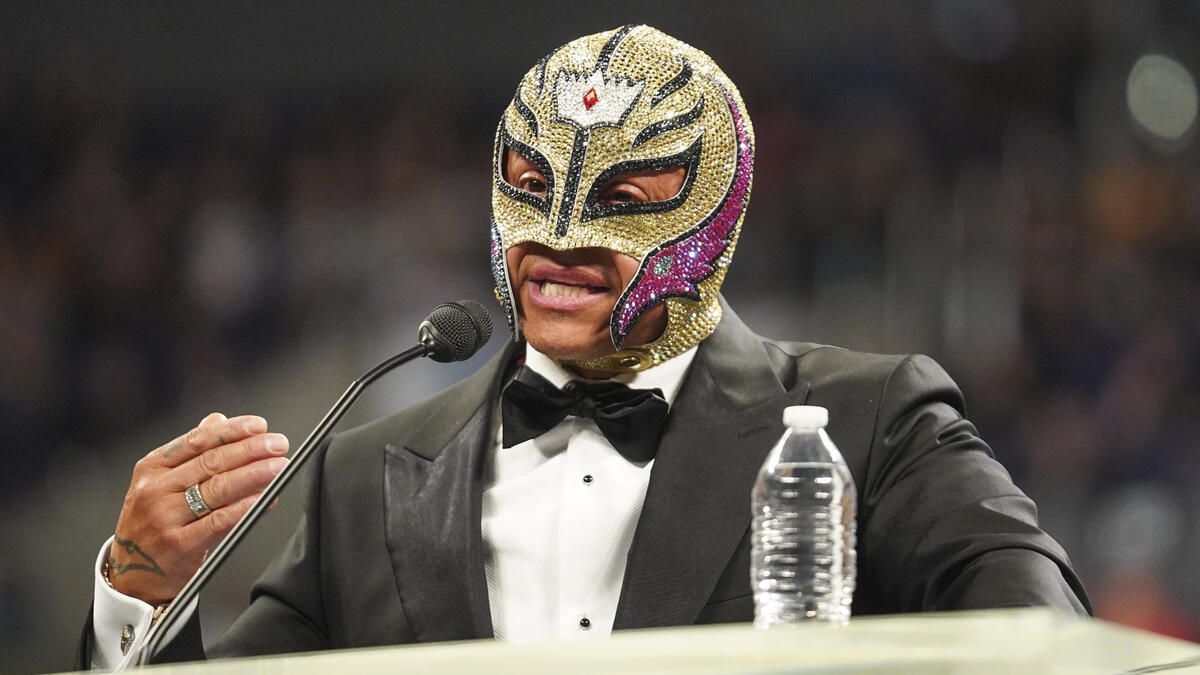 Rey Mysterio at the WWE Hall of Fame