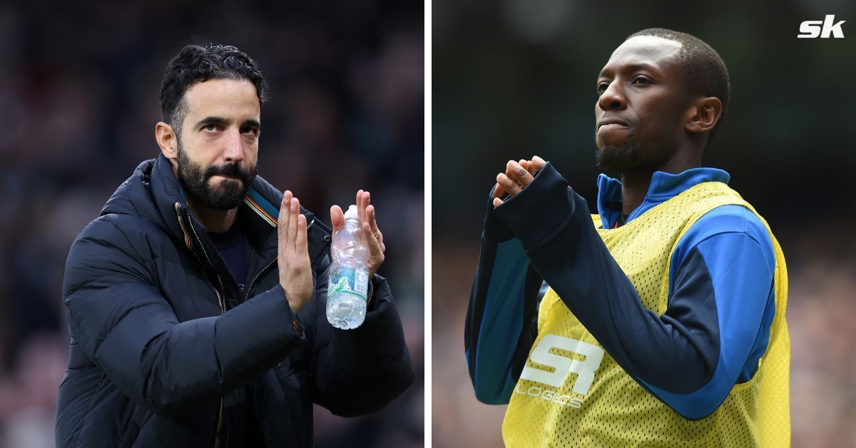 Manchester United head coach Ruben Amorim and Shaun Wright-Phillips