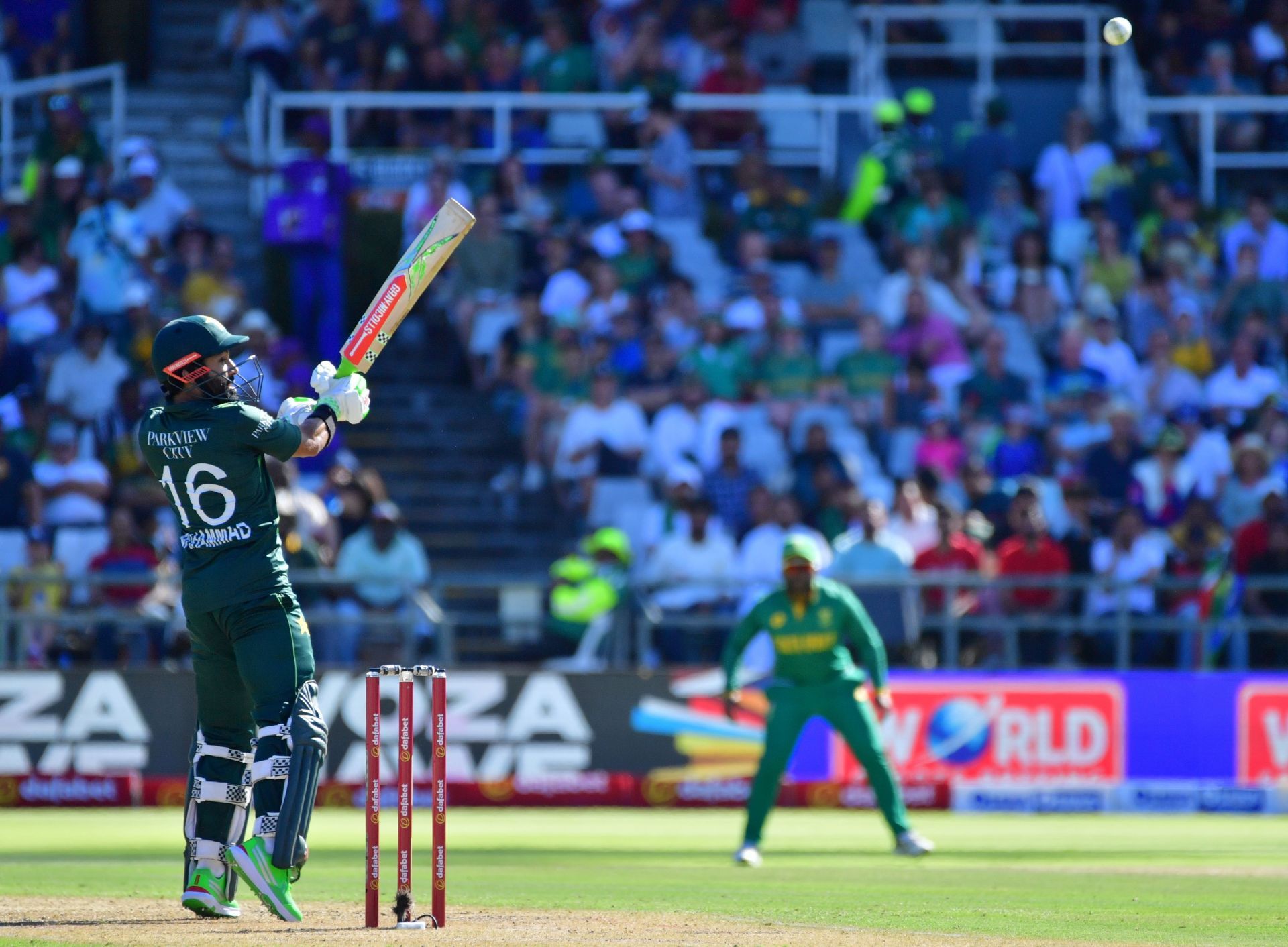 Mohammad Rizwan batting. (Credits: Getty)