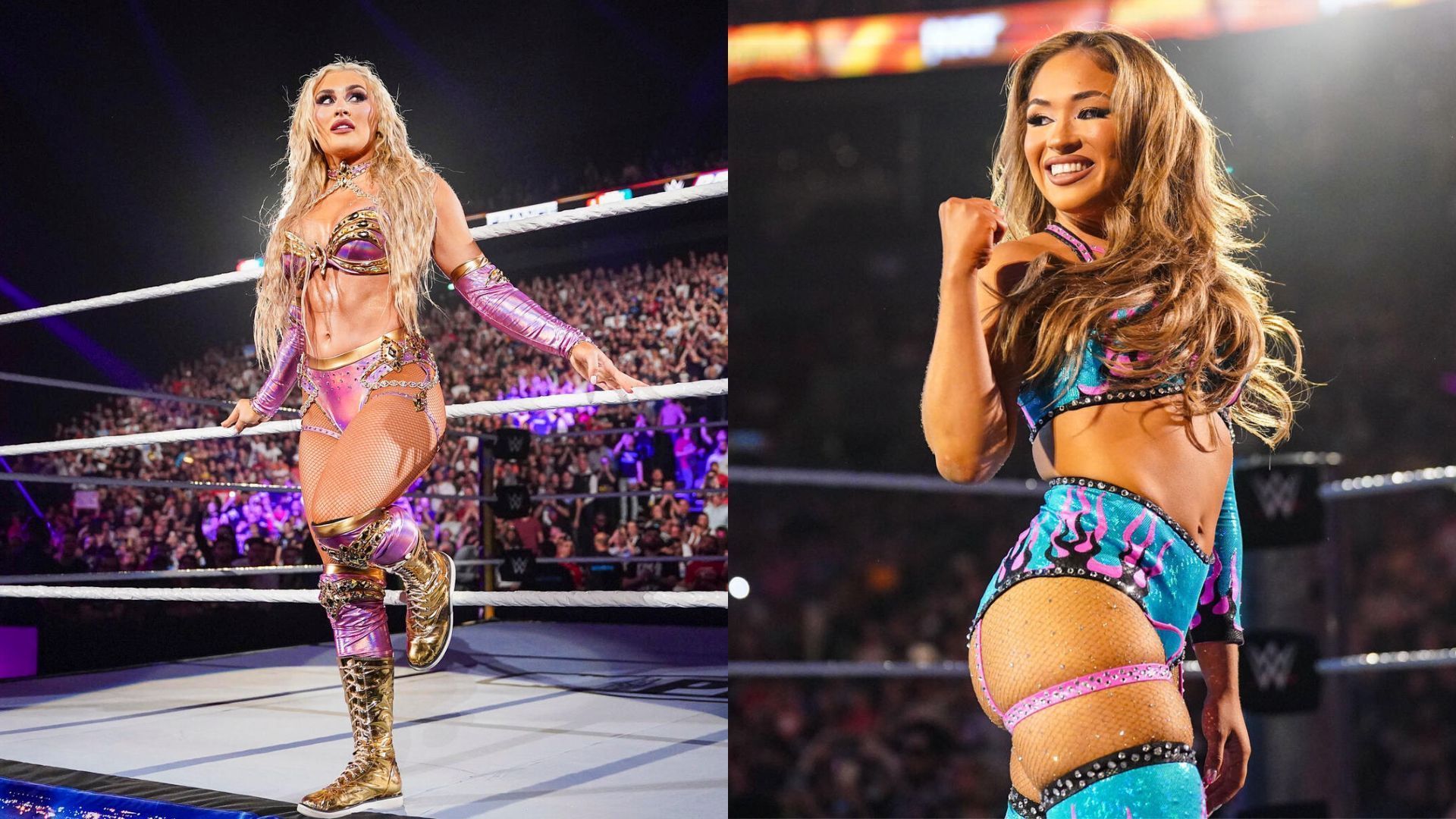 Tiffany Stratton (left), Lola Vice (right) (Image Credits: WWE.com)